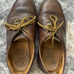 Vintage Dr. Martens Dark Brown Leather Oxfords UK 5 Made in England